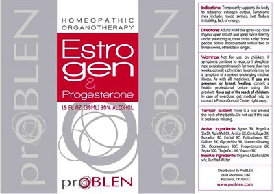Estrogen &amp; Progesterone     Ctn (Pbln05 Estrogen Progesterone Ctn 12 6 10)